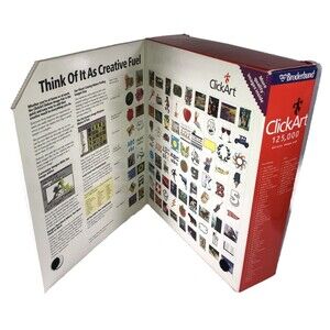 Click Art 125,000 Print Shop Deluxe Images Pak, 2 Users Catalog Guides ,&9 CD’s